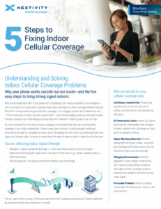 Indoor Cellular Coverage: Five Steps to Fix Your Signal